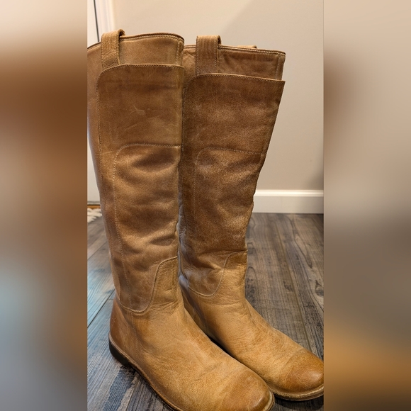 FRYE Paige Tall Riding Boot - Tan - Picture 13 of 16